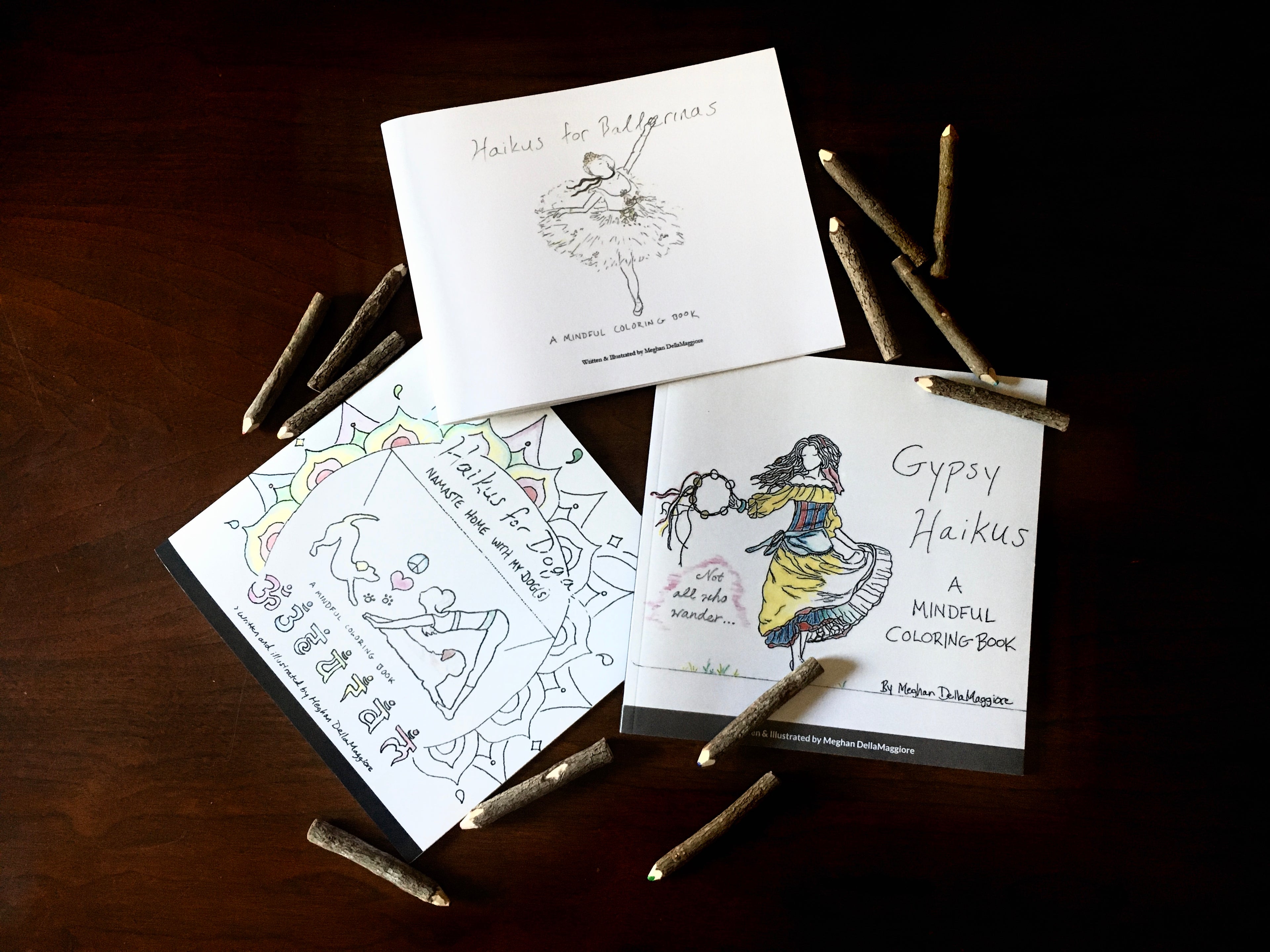 Book Bundle! Haiku Mindful Coloring Books by Meghan DellaMaggiore