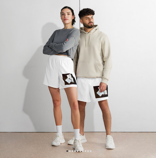 all-over print unisex athletic long shorts