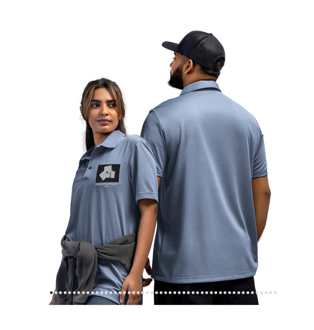 Adidas unisex space-dyed polo