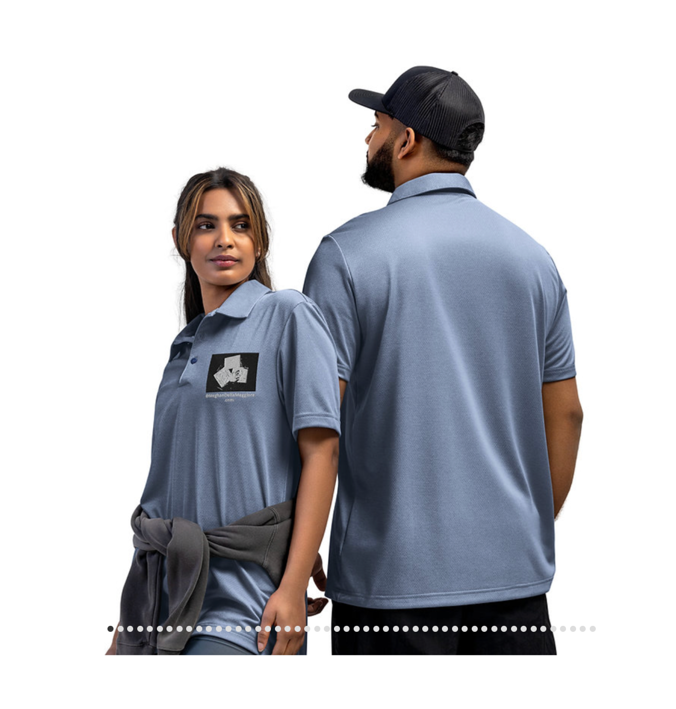Adidas unisex space-dyed polo
